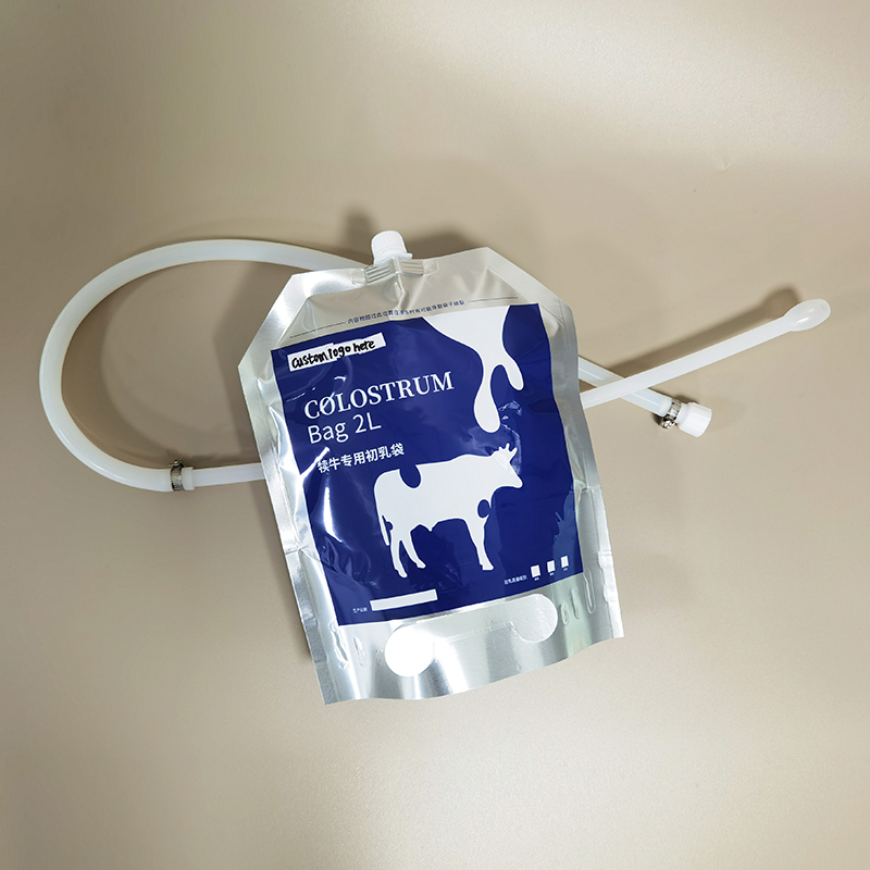 2L aluminum foil colostrum bag with feeding tube